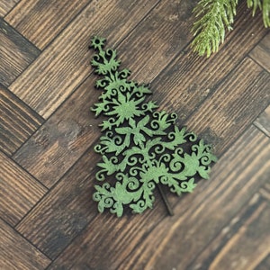 Floral Christmas Tree Ornament SVG Vol. 3 Digital Download for Glowforge or Laser -Not a Physical Item Read Item Description
