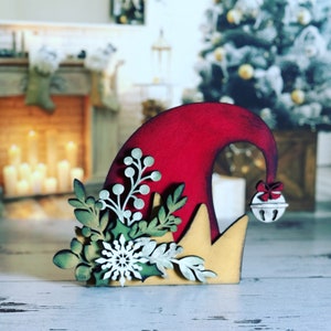 Christmas Elf Hat SVG Digital Download For Glowforge or Laser For 1/8” & 1/4” Material Not a Physical Item READ Item Description
