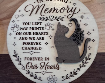 Memorial Cat Christmas Ornament Set of 2 SVG Digital Download for Glowforge or Laser -Not a Physical Item Read Item Description