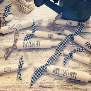 Herfst Rolling Pin Woorden in boerderij stijl lettertypen- Digitale Download SVG, PNG. Jpeg-indelingen inbegrepen