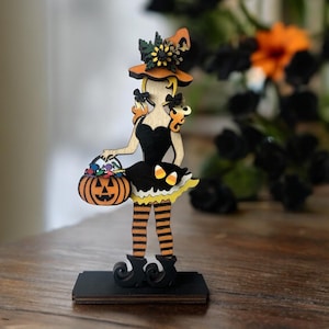 Candy Corn Witch Shelf Sitter SVG Digital Download For Glowforge or Laser For 1/8” & 1/4” Material Not a Physical Item Read Item Description
