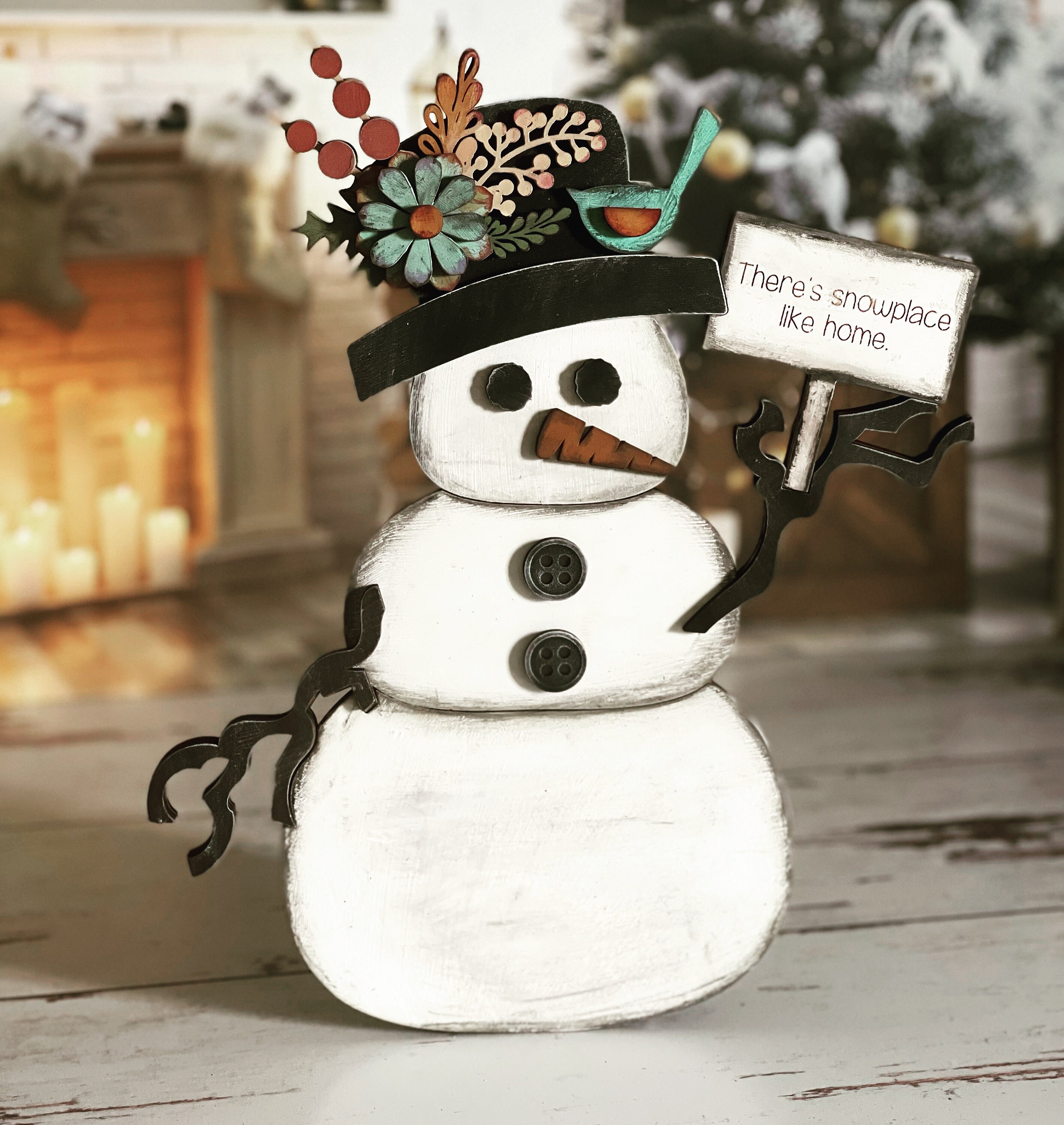 Farmhouse Style Snowman SVG Digital Download For Glowforge or Laser For 1/8” and 1/4” Material Not a Physical Item -READ Item Description