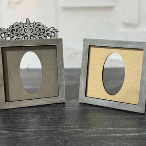 Interchangeable Ornate Standing Sign For Inserts Set of 2 SVG Digital Download For Glowforge or Laser Not a Physical Item READ Item Details