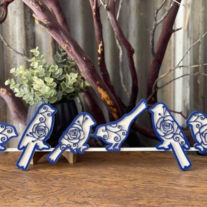 Floral Birds On A Wire - SVG Digital Download pour Glowforge, Vinyl Cutter, Laser NOT un article physique