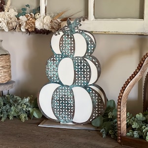 Farmhouse Stacked Pumpkins SVG Digital Download for Glowforge or Laser -Not a Physical Item