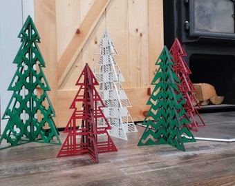 Árboles 3D grandes de 1/4" SVG Descarga digital para Glowforge o láser - NO es un artículo físico