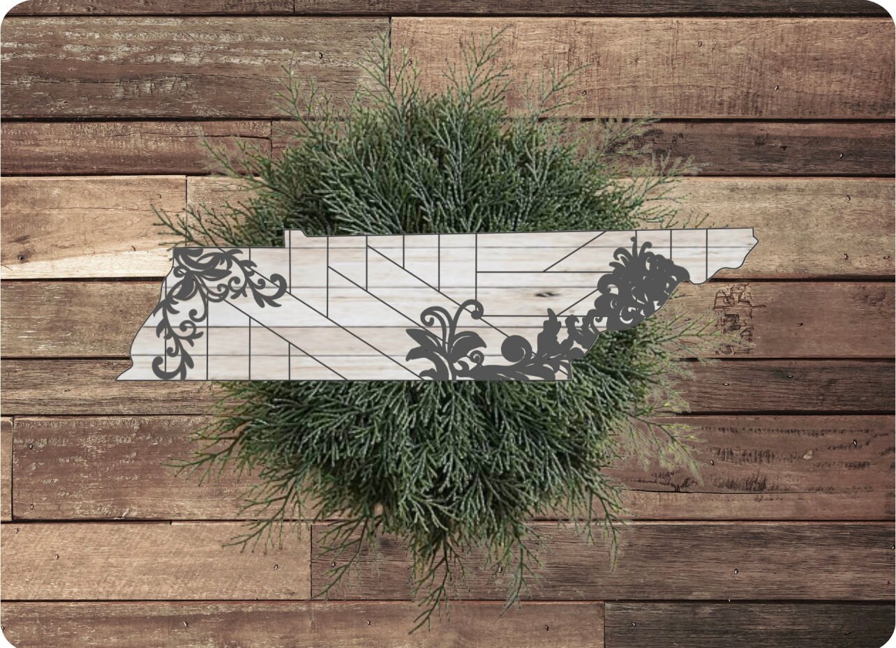 Rustic Tennessee. Sign Rustic Farmhouse Tennessee Sign SVG Digital Download for Glowforge or ...