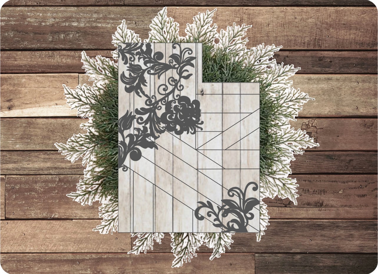 Rustic Sign Svg Rustic Farmhouse Utah Sign SVG Digital Download for Glowforge or Laser ...