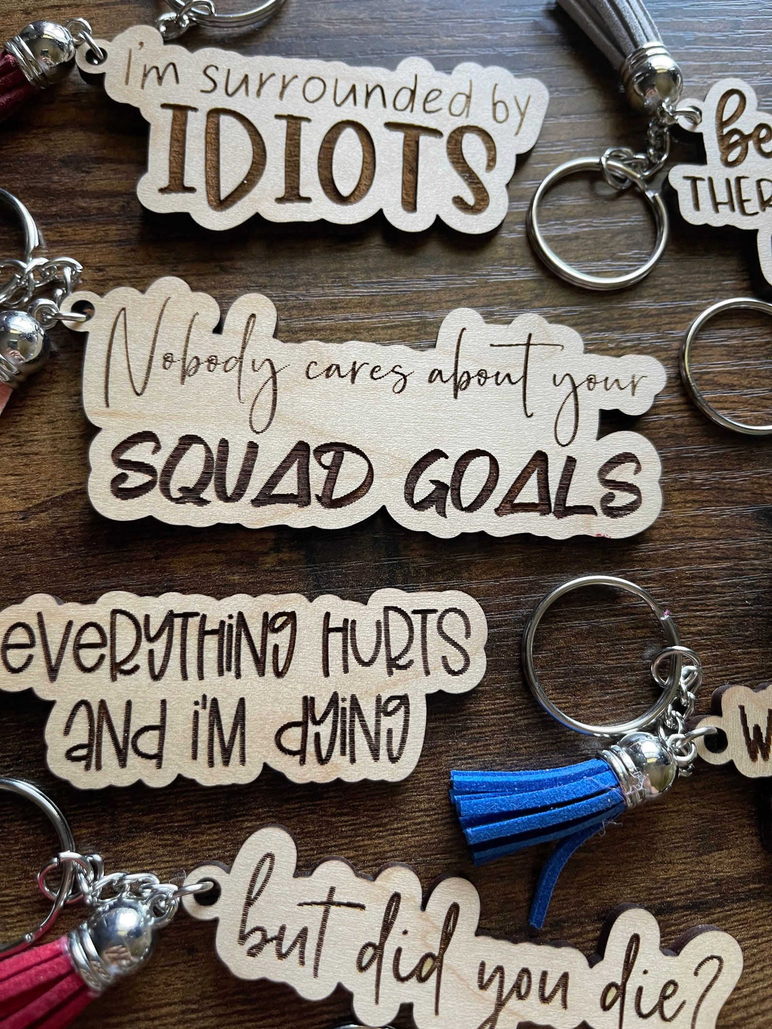 Funny Adult Keychains Set of 10 SVG Digital Download for | Etsy