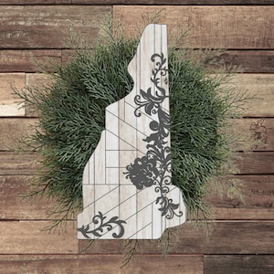 Rustic Farmhouse New Hampshire Sign SVG Digital Download for Glowforge or Laser Not a Physical Item Read Item Description