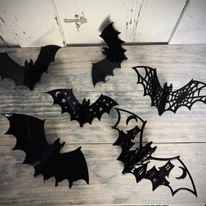 3D Bats - Set of 6 - SVG Digital Download for Glowforge or Laser FOR 1/8" MATERIAL Only -Not a Physical Item