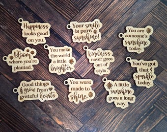 Kindness Affirmation Keychains Set of 10 SVG Digital Download for Glowforge or Laser NOT PHYSICAL Item Read Item Description for Instruction