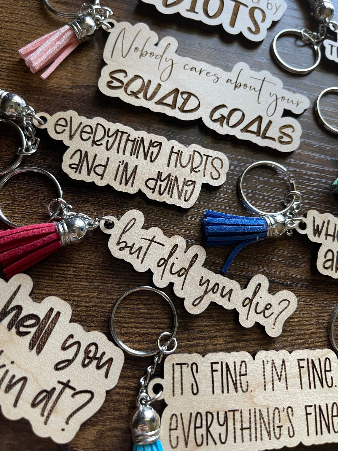 Funny Adult Keychains Set of 10 SVG Digital Download for Etsy