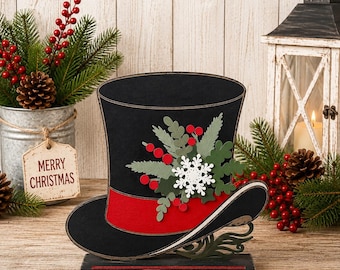 Christmas Snowman Hat SVG Digital Download For Glowforge or Laser For 1/8” and 1/4” Material Not a Physical Item Read Item Description