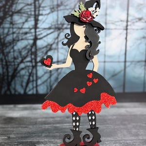 Queen of Hearts Witch Shelf Sitter SVG Digital Download For Glowforge or Laser For 1/8” & 1/4” Material Not Physical Read Item Description