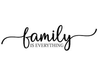 La familia lo es todo Archivo digital SVG, PNG, PDF