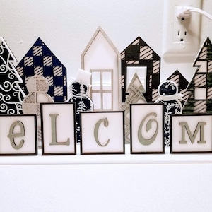 Winter Welcome Mantle Piece SVG Digital Download for Glowforge -NOT a Physical Product