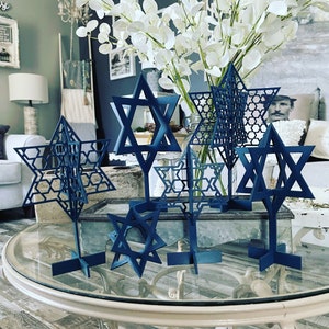 3D Star of David Set de 6 SVG Téléchargement numérique pour Glowforge ou Laser POUR 1/8 « Matériel SEULEMENT pas un élément physique