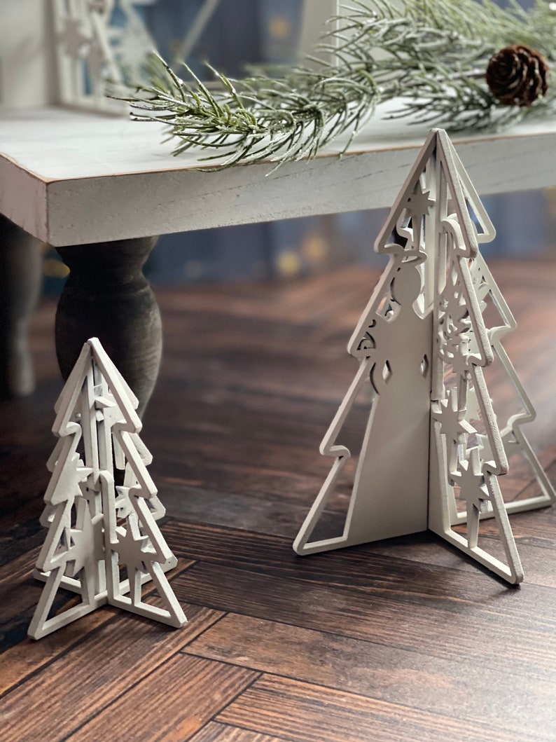 3D Angel Trees Set of 5 SVG Digital Download for Glowforge or - Etsy