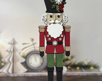 Nutcracker Shelf Sitter and Sign Making SVG Digital Download for Glowforge or Laser For 1/8” & 1/4” Material Not a Physical Item