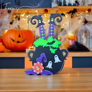 Halloween Witch Cauldron SVG Digital Download For Glowforge or Laser For 1/8” and 1/4” Material Not a Physical Item Read Item Description
