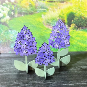 Lilac Trio Shelf Sitter SVG Digital Download for Glowforge or Laser For 1/8” & 1/4” Material- Not a Physical Item -Read Item Description