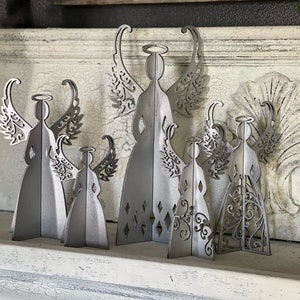 1/4” 3D Angels Set of 5 SVG Digital Download for Glowforge or Laser Not a Physical Item