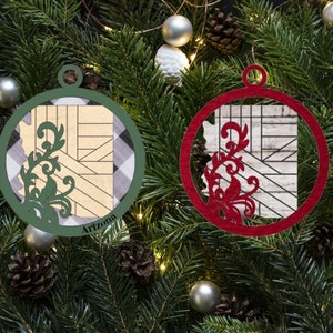 Flourish Arizona Round Christmas Ornament Digital File for Glowforge or Laser -Not a Physical Product