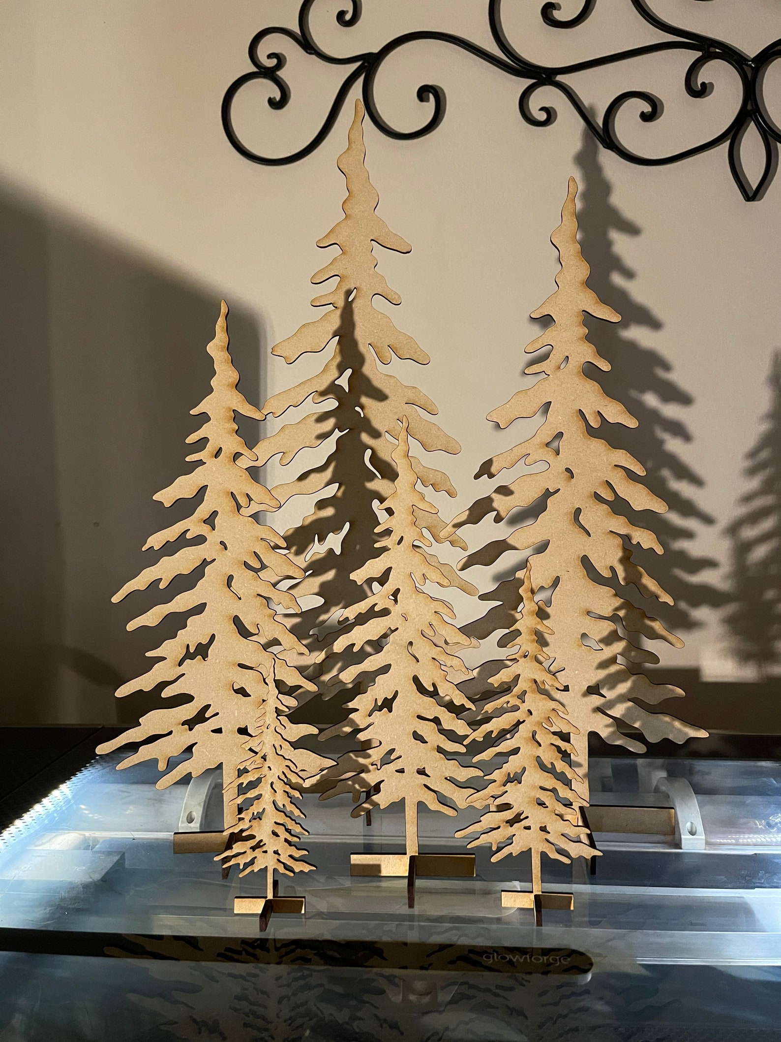 1/8 Pine Trees Vol. 2 Set of 6 SVG Digital Download for Glowforge or ...
