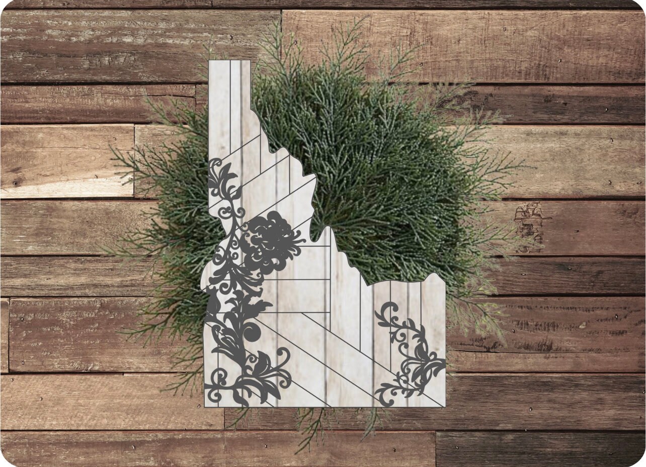 Rustic Sign Svg Rustic Farmhouse Idaho Sign SVG Digital Download for Glowforge or Laser ...