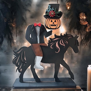Headless Horseman Shelf Sitter SVG Digital Download For Glowforge or Laser For 1/8” & 1/4” Material Not Physical Item Read Item Description