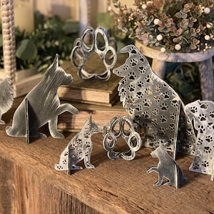 3D Hunde Set 18 & 3D Pfotenabdrücke SVG Digitaler Download Für Glowforge oder Laser Für 1/8 ”Material Kein Physischer Gegenstand