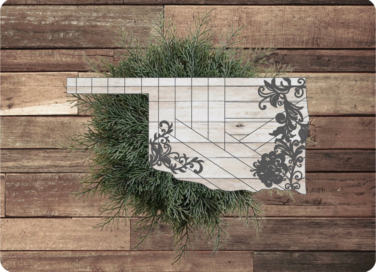 Rustic Sign Svg Rustic Farmhouse Oklahoma Sign SVG Digital Download for Glowforge or ...