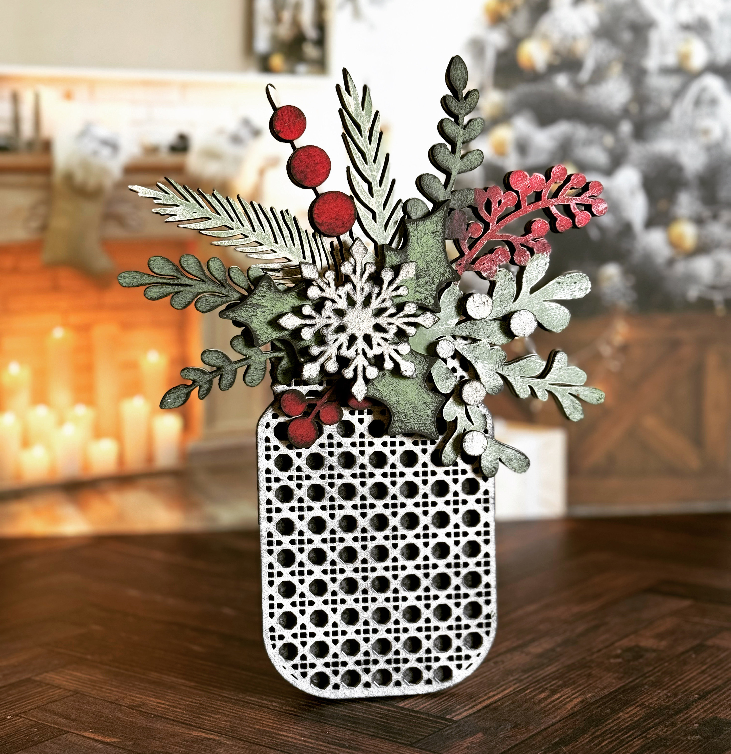 Farmhouse Christmas Mason Jar SVG Digital Download for Glowforge or ...