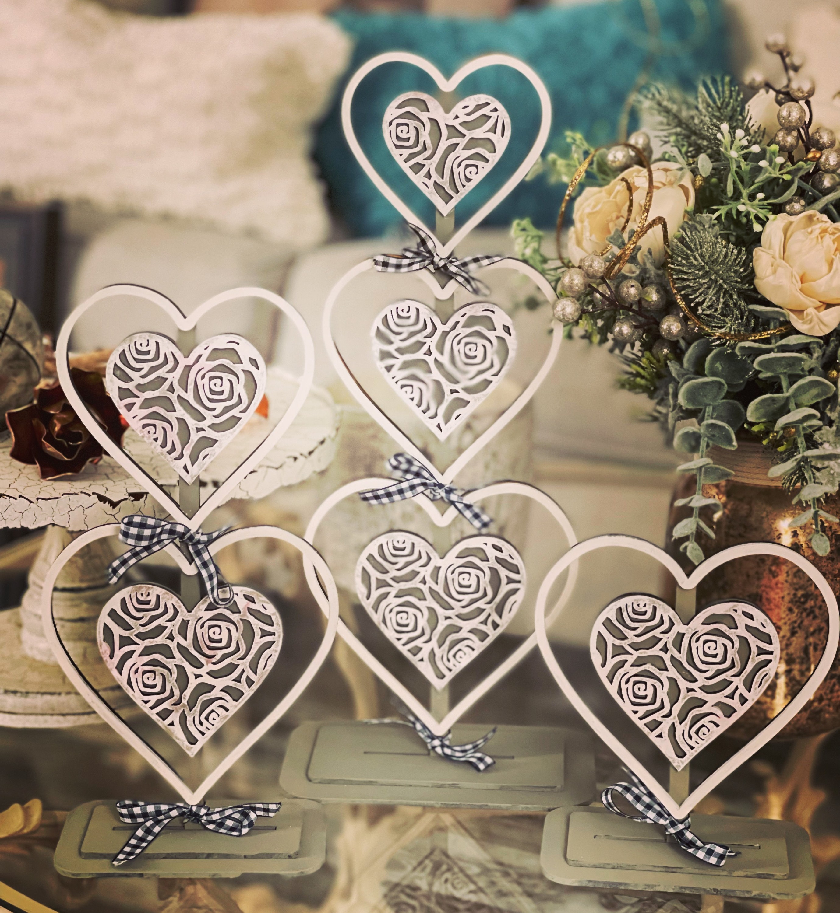 DIY Pastoral Heart-shaped Floral Corner Stickers Album Stickers 24pcs  NP-000085