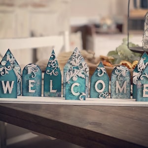 Welcome Sign Village SVG Digital Download For Glowforge or Laser For 1/8” and 1/4” Material Not a Physical Item READ Item Description First