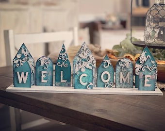 Welcome Sign Village SVG Digital Download For Glowforge or Laser For 1/8” and 1/4” Material Not a Physical Item READ Item Description First