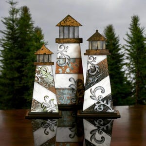 Lighthouse Trio SVG For Glowforge or Laser For 1/8” and 1/4” Material Not a Physical Item Read Item Description for Instructions