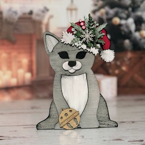Christmas Kitten SVG Digital Download For Glowforge or Laser For 1/8” and 1/4” Material Not a Physical Item Read Item Description