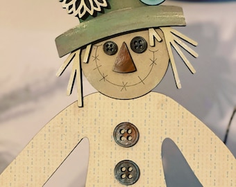 Primitive Scarecrow SVG Digital Download for Glowforge or Laser for 1/8” and 1/4” Material -Not a Physical Item