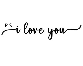 P.D. Te amo Archivo digital SVG, PNG, PDF