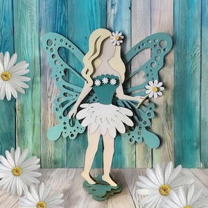 Daisy Fairy Shelf Sitter SVG Digital Download For Glowforge or Laser For 1/8” & 1/4” Material Not Physical Read Item Description