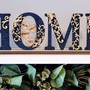Home SVG Home Sign SVG Digital Download For Glowforge Or Laser For 1/8” & 1/4” Material Not a Physical Product -Read Item Description