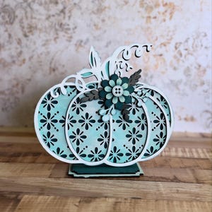 Floral Pumpkin 3 SVG Digital Download For Glowforge or Laser For 1/8” and 1/4” Material Not a Physical Item Read Item Description
