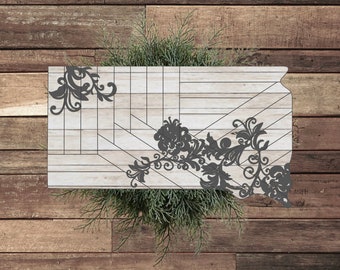 Rustic Farmhouse South Dakota Sign SVG Digital Download for Glowforge or Laser Not a Physical Item Read Item Description for Instructions