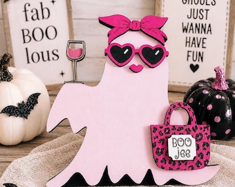 Cute Boo-Jee Ghost Shelf Sitter SVG Digital Download For Glowforge or Laser For 1/8” & 1/4” Material Not Physical Item Read Item Description