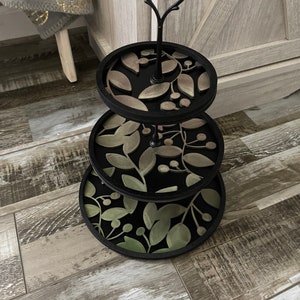 Leaf Tiered Tray SVG Digital Download para Glowforge ou Laser -Não é um item físico