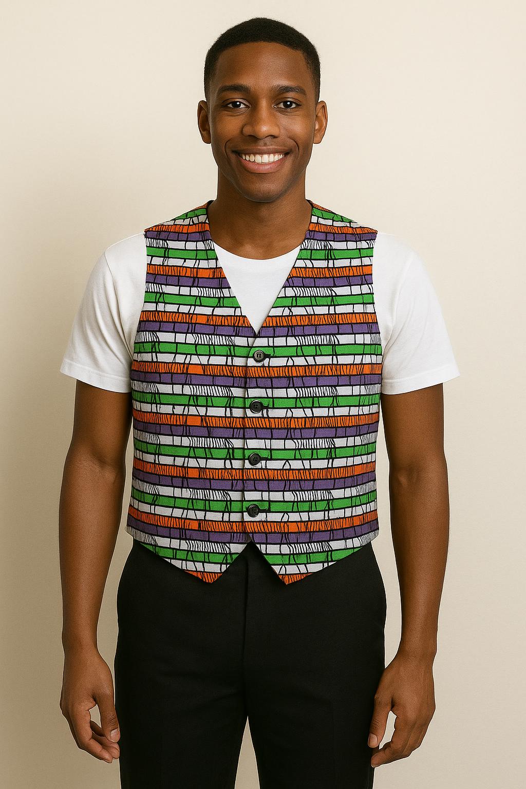 アフリカンベスト アフリカンメンズプレミアムベスト - スタイル、快適さ、そして