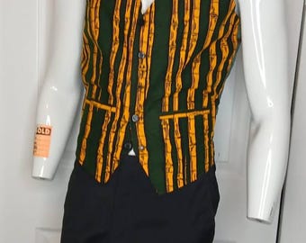 Chaleco africano premium para hombre, chaleco Ankara