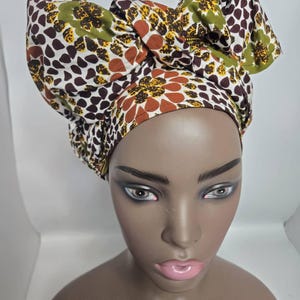 Ankara Head Wrap,Kente print- African Cloth Turban - African Head Wrap - Head Scarf - African Head Tie - Fashion Turban - African Head Wraps